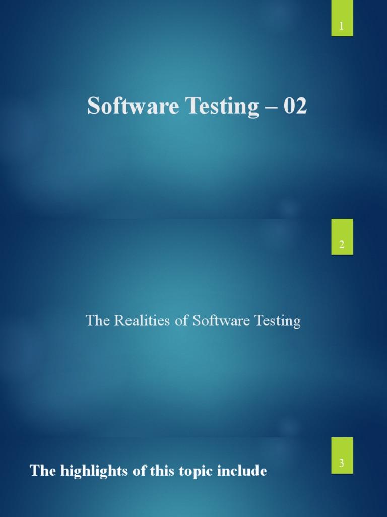 Key Concepts and Terminology in Software Testing PDF Software