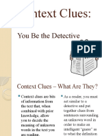 Context Clues:: You Be The Detective