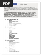 Basics of Algorithm, Flowchart and C