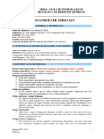 FISPQ Hipoclorito de Sódio 12% - Uzzi