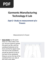 Expt-2-Study On Measurement of A Trouser