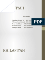 Khilafiyah Dalam Islam - Kelompok 9