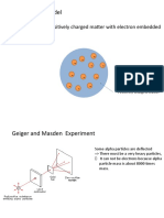 J.J. Thomson Model: Atom Consists of Positively Charged Matter With Electron Embedded On It