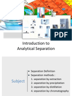 Introduction to Analytical Separation Techniques