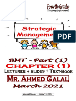 Strategic Management - BMT - Part (1) - March 2021