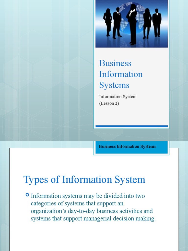 Business Information Systems PDF Management Information System