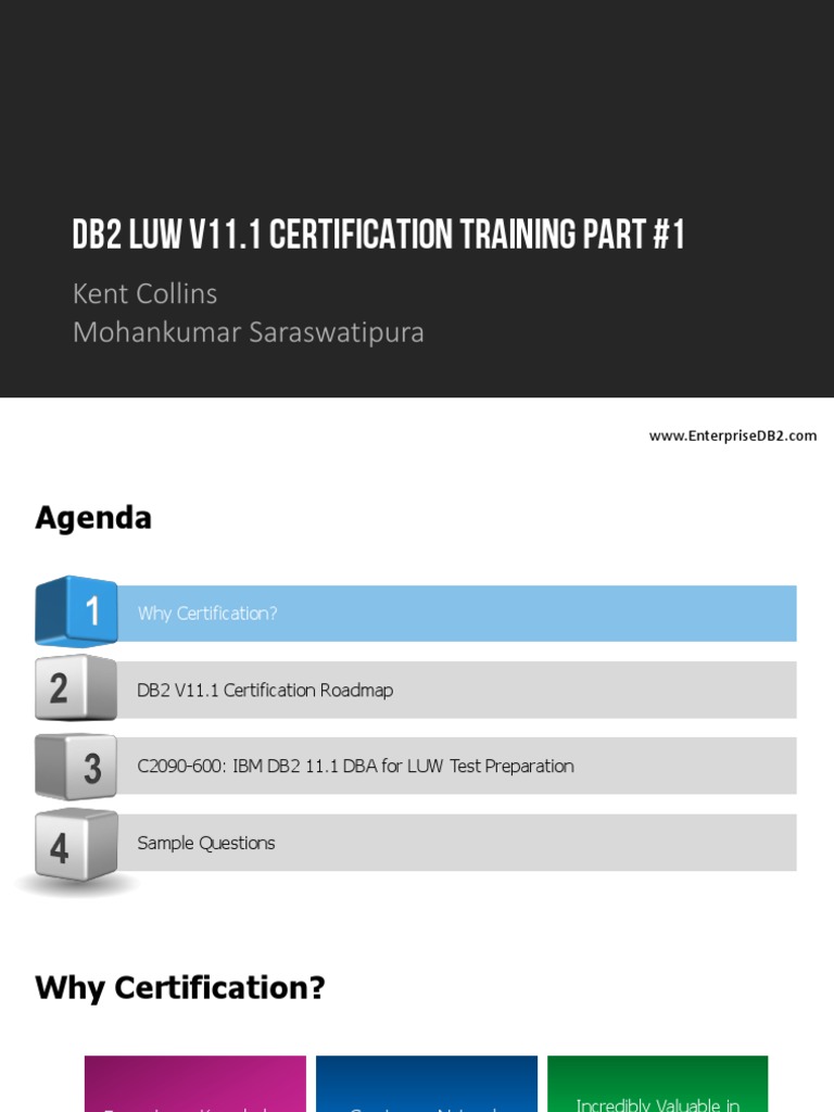 20170317DB2Night190 - DB2 LUW V11 Certification Training - Part 1 | PDF ...