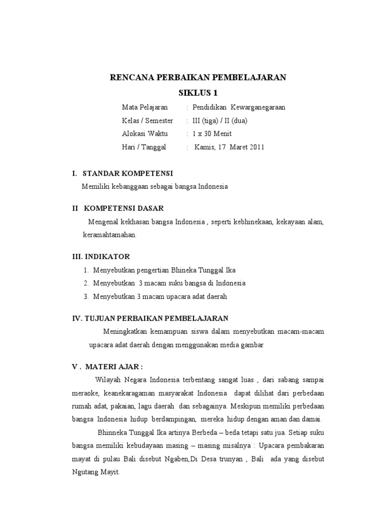 Rpp Pkn Kelas 3