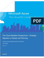 Cloud Adoption Assessment Strategic Migration