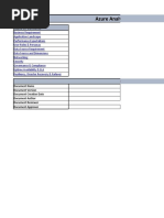 Azure Analytics Assessment Questionnaire