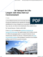 Extension de Lu2019aéroport de Lille Lesquin Doit Mieux Faire Sur Lu2019environnement 1