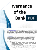 Governance of The Bank
