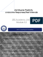 Skeletal Muscle Plasticity Endocrine Responses/Rest Intervals