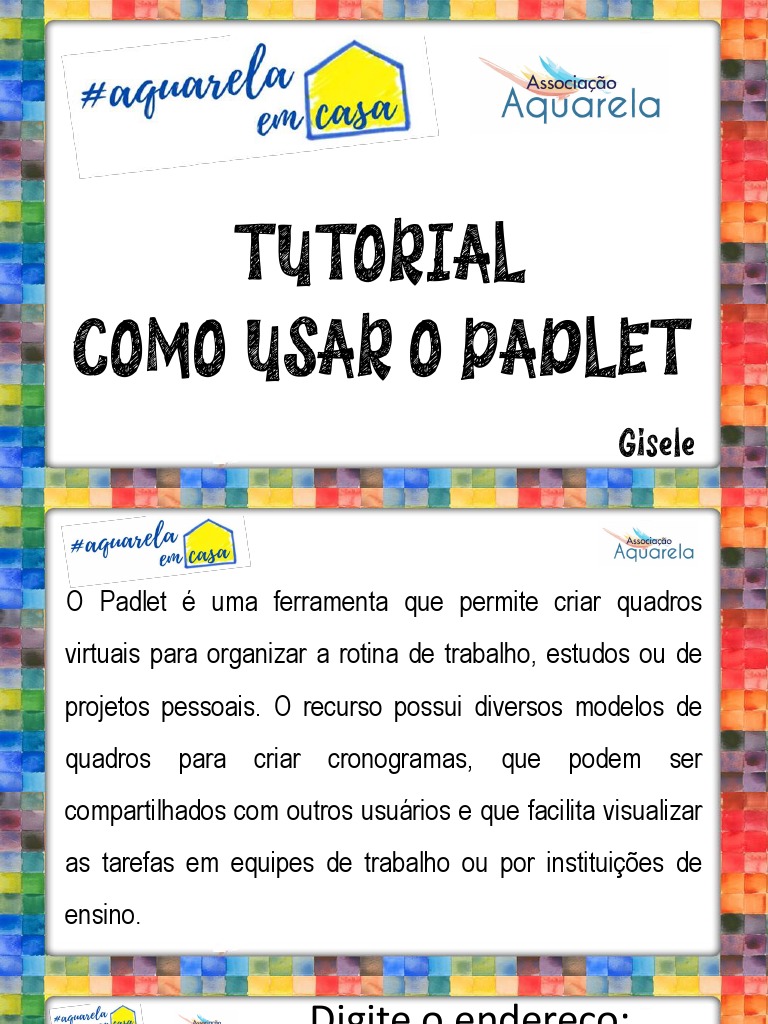 Tutorial Padlet | PDF | Facebook | Comunicação