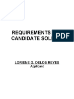 Requirements For Candidate Soldier