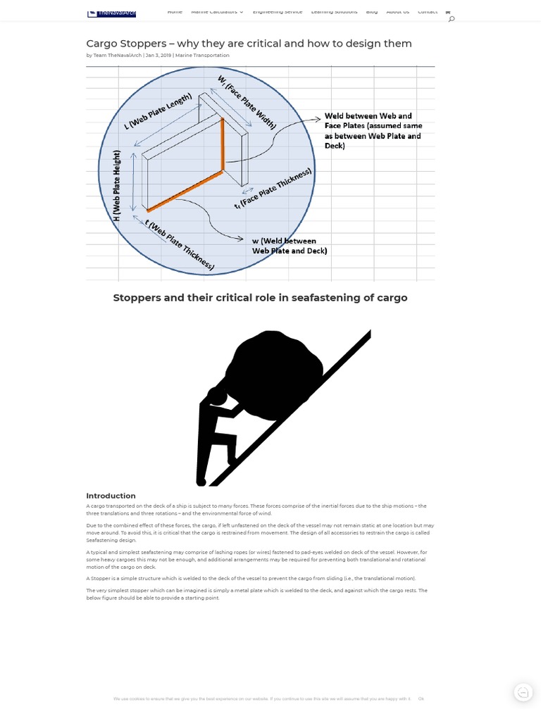 Designing Effective Cargo Stoppers | PDF | Stress (Mechanics) | Force