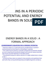 Electrons in A Periodic Potential and Energy Bands in Solids-2