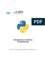 Introduction To Python Programming 3