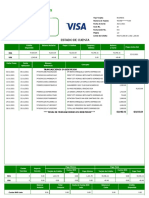 Estado de cuenta tarjeta de crédito BUSINESS con detalles de transacciones