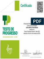 Certificado 2021