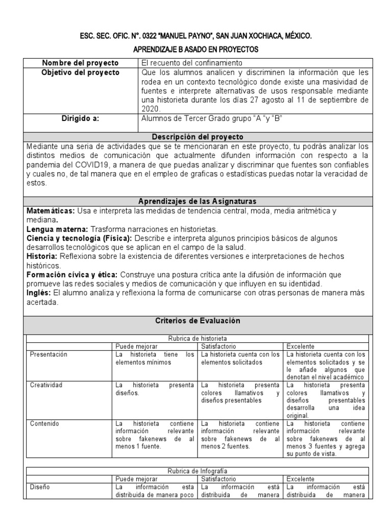 Proyecto Tercer Grado | PDF | Comunicación | Medios de comunicación)