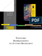 DICIONÁRIO Biobliografico de Autores Brasileiros