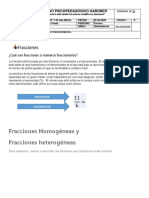 Fracciones: Fracciones Homogéneas y Fracciones Heterogéneas