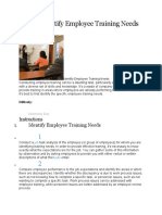 How To Identify Employee Training Needs