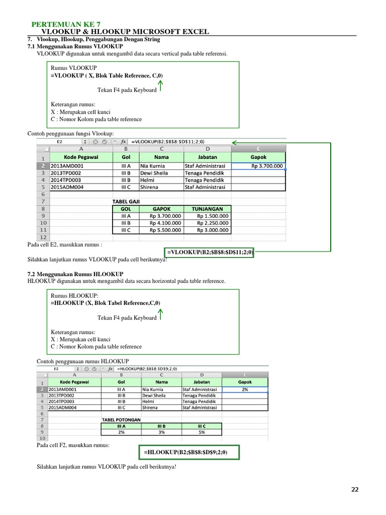 8 Vlookup Hlookup | PDF | Sains & Matematika