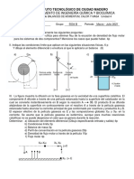 Ex U4 Balance de Momento, Calor y Masa Jun 2021