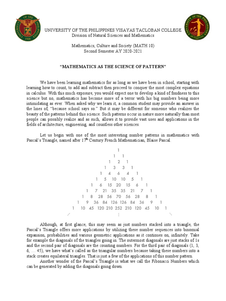 Mathematics As The Science of Pattern | PDF | Symmetry | Mathematics