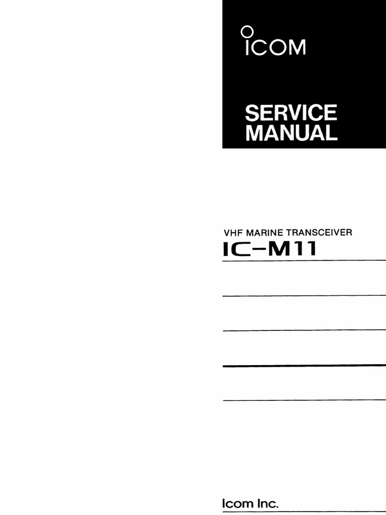 ICON IC M11 Service Manual PDF | PDF