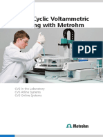 CVS - Cyclic Voltammetric Stripping With Metrohm: CVS in The Laboratory CVS Atline Systems CVS Online Systems