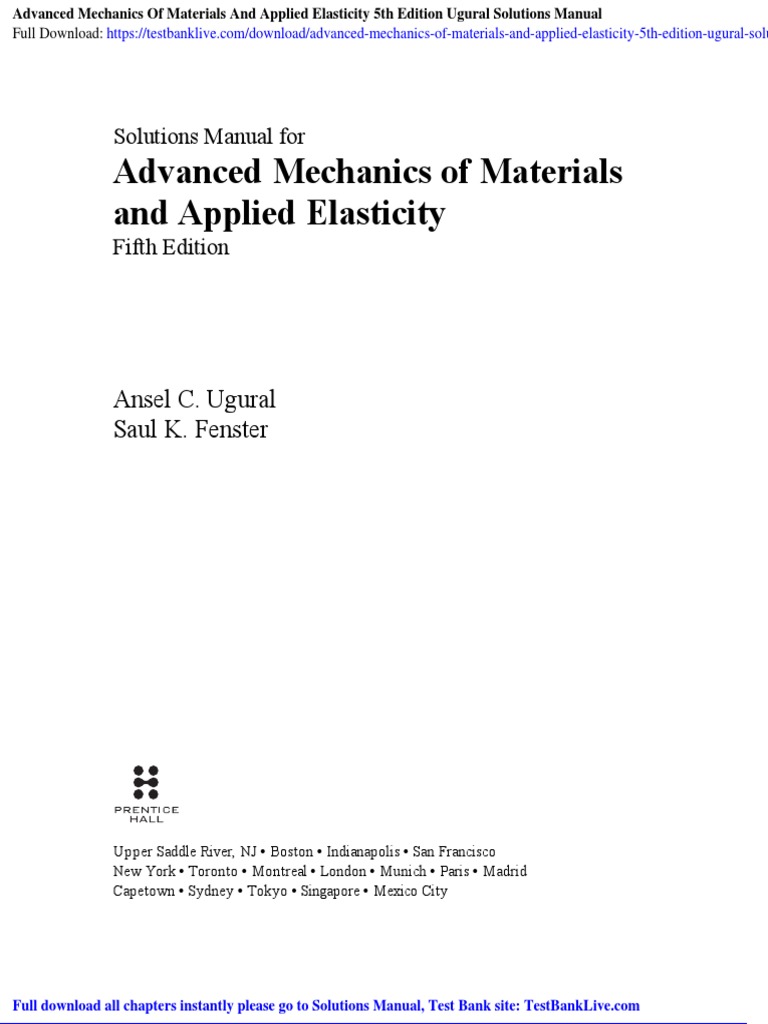Dokumen - Tips Advanced Mechanics of Materials and Applied 