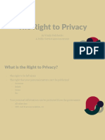 The Right To Privacy: by Vitaliy Fedchenko A Public Service Announcement