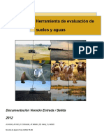 Herramienta de Evaluación de Suelos y Aguas: Documentación Versión Entrada / Salida 2012