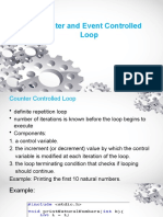 Sentinel and Counter Controlled Loop