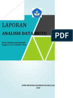 Laporan Analisis Data Mutu