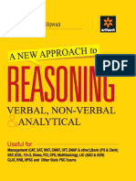 A New Approach To REASONING Verbal Non-Verbal by BS Sijwali, Indu Sijwali