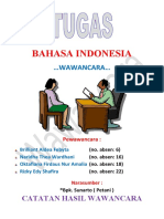 Tugas Wawancara B. Indonesia