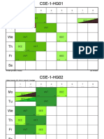 CSE Ist Year Claswise Time Table Wef Dec 01 2021