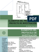 Elementos Del Protocolo de Investigación