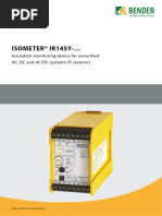 ISOMETER® IR425 User Manual | PDF | Alternating Current | Relay