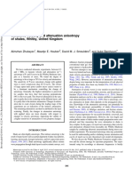 Ultrasonic Velocity and Attenuation Anisotropy of Shales, Whitby, United Kingdom