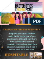 Traits and Characteristics of Filipinos