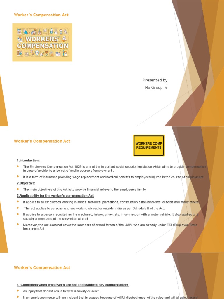 Applicability of Employee Compensation Act | PDF
