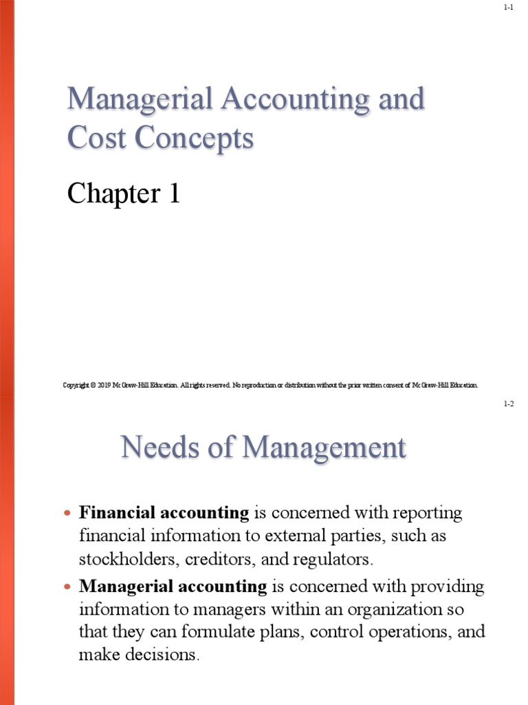 Managerial Accounting and Cost Concepts | PDF | Business | Economies