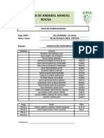 Torneio - Lista de Participantes