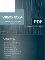 Rankine Cycle: A Presentation By: AKASH SOOD