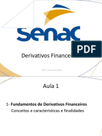 1ª Aula Derivativos Financeiras
